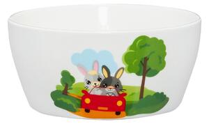 Bol mic 12cm, 400ml, iepurasi, masina, Betty I Bunny