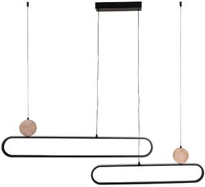 Goldlux Florentyna lampă suspendată 2x48 W negru 333889