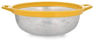 Strecuratoare inox 27cm, galben, Drop