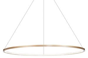 Milagro Lighting Lampă suspendată LED Saturno, Ø 100 cm, auriu, 1 bec, 4.000 K, Auriu / Alamă, Camera de zi / sufragerie, Aluminiu, Modern