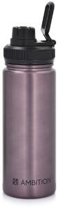 Sticla termica 550ml, roz inchis, Gym