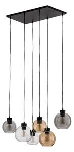 Lustră Pendul TK Lighting, Cubus, reglabil, Multicolor, Camera de zi, Sticlă, Modern