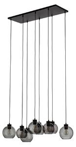 Lustră Pendul TK Lighting, Cubus, reglabil, Gri, Camera de zi, Sticlă, Modern