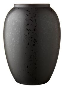 Vază din gresie Bitz Basics Black, înălțime 20 cm, negru