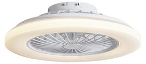 Ventilator de tavan alb 48,5 cm incl. LED Dimmable in Kelvin cu telecomandă - Clemo