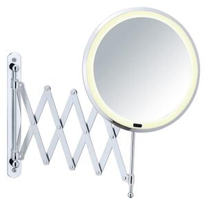 Oglindă cosmetică de perete cu suport telescopic și LED Wenko Barona
