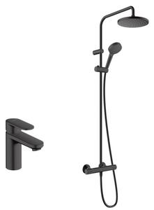 Set set de duș Hansgrohe Vernis Blend 26089670, baterie lavoar Hansgrohe Vernis Blend 71580670