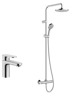 Set set de duș Hansgrohe Vernis Blend 26089000, baterie lavoar Hansgrohe Vernis Blend 71580000