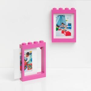 Ramă foto LEGO®, 19,3 x 26,8 cm, roz