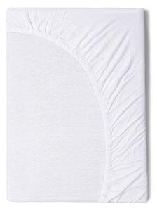 Cearșaf elastic din bumbac pentru copii Good Morning, 70 x 140/150 cm, alb