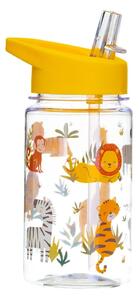 Sticlă apă cu pai pentru copii Sass & Belle Drink Up Safari, 400 ml