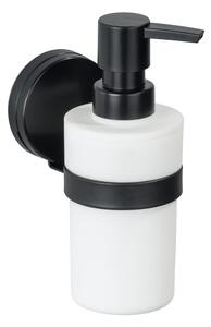 Dozator de săpun cu suport de perete Wenko Static-Loc® Plus. negru-alb