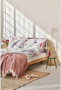 Lenjerie de pat din bumbac pentru pat single Bonami Selection Fleur, 140 x 220 cm