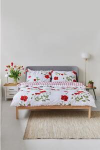 Lenjerie de pat din bumbac pentru pat dublu Bonami Selection Poppy, 200 x 200 cm