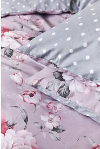 Lenjerie de pat din bumbac pentru pat single Bonami Selection Belle, 140 x 220 cm, roz