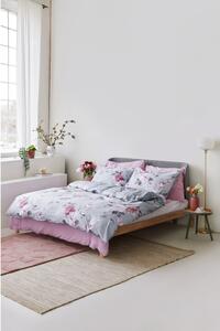 Lenjerie de pat din bumbac pentru pat dublu Bonami Selection Belle, 200 x 220 cm, gri