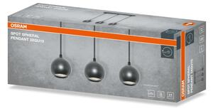 Osram - Lampă suspendată pe cablu SPOT SPHERAL 3xGU10/6W/230V neagră