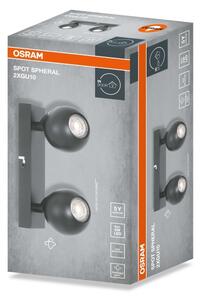 Osram - Lampă spot SPHERAL 2xGU10/6W/230V negru