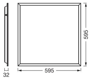 Osram - Panou LED pentru tavan casetat ESSENTIAL LED/50W/230V 60x60 cm alb