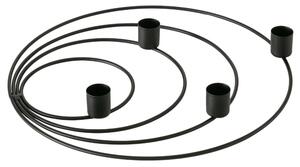 Sfesnic metalic de Advent WREATH negru
