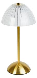 Lampă de birou LED reîncărcabilă PARIS, reglabilă, 2W/5V, 800 mAh, auriu