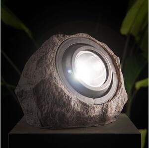 Lampă solară LED, 1,2 V, 1000 mAh, IP44, aspect piatră