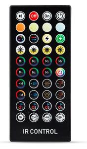 Ghirlandă solară LED reglabilă 15xLED/1,5W/3,7/5V 2200 mAh 9 m IP65 neagră + telecomandă