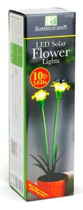 Lumină solară cu LED 1,2 V, 200 mAh, IP44, floare
