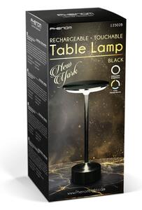 Lampă de birou LED reîncărcabilă NEW YORK, reglabilă, LED/1,8W/5V 1200 mAh, neagră