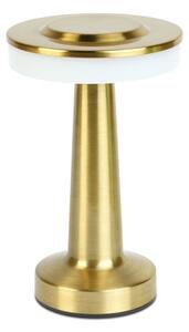 Lampă de birou LED reîncărcabilă LONDON, cu reglare a luminozității, 2W/5V, 400 mAh, aurie