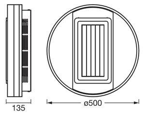 Osram - Plafonieră cu ventilator LED dimmabilă LED/55W/230V alb+telecomandă