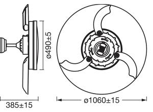 Osram - Plafonieră LED cu ventilator CEILING FAN LED/66W/230V albă + telecomandă