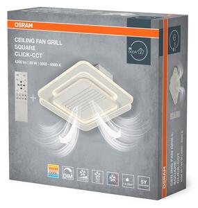 Osram - Plafonieră LED reglabilă cu ventilator, 55W/230V, alb + telecomandă