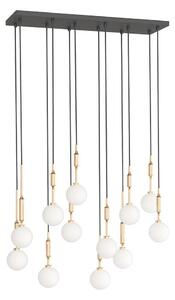 Open Design OR85457 - Lustra suspendată pe cablu ERO 12xG9/8W/230V auriu