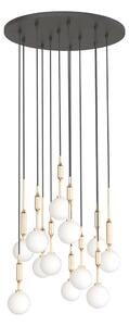 Open Design OR85396 - Lustră suspendată pe cablu ERO 12xG9/8W/230V aurie