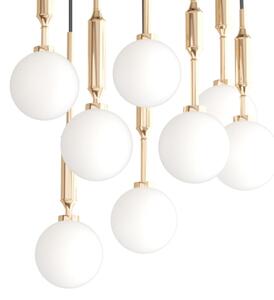 Open Design OR85334 - Candelabru suspendat pe cablu ERO 8xG9/8W/230V auriu