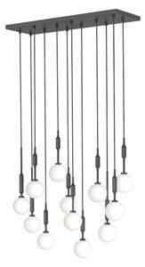 Open Design OR85464 - Lustră suspendată pe cablu ERO 12xG9/8W/230V neagră