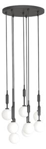 Open Design OR85341 - Lustră suspendată pe cablu ERO 8xG9/8W/230V, neagră