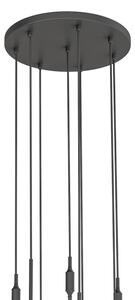 Open Design OR85341 - Lustră suspendată pe cablu ERO 8xG9/8W/230V, neagră