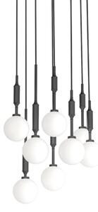 Open Design OR85341 - Lustră suspendată pe cablu ERO 8xG9/8W/230V, neagră