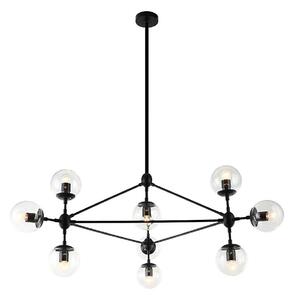 Open Design OR80094 - Candelabru pe tijă BAO 10xE27/8W/230V negru