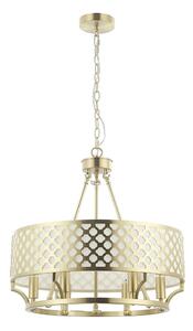 Open Design OR84382 - Lustru suspendat pe lanț VERNO 6xE14/12W/230V alamă
