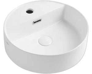 Lavoar pe blat Jungborn ONE Ø40 cm alb lucios