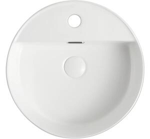 Lavoar pe blat Jungborn ONE Ø40 cm alb lucios