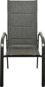 Scaun suprapozabil Garden Place Eve metal 67x60x108 cm gri închis