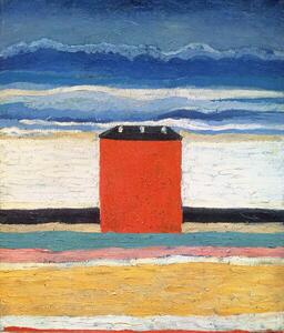Malevich, Kazimir Severinovich - Artă imprimată Red House, (35 x 40 cm)