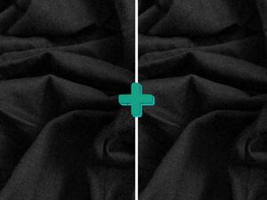 2x Foaie de tricot EXCLUSIV 90x200 cm negru