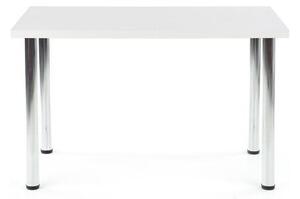 Masa sufragerie Modex, alb/crom, PAL/otel, 120x68x75 cm