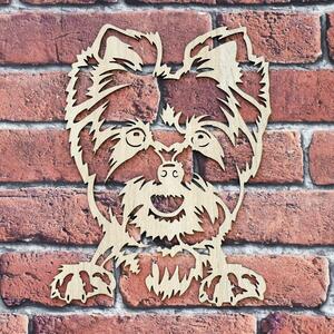 DUBLEZ | Tablou din lemn cu un câine pentru perete - Yorkshire