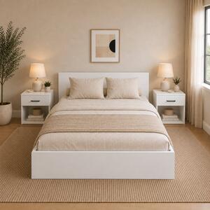 Set haaus Remi, 1 Sertar, Alb, 40 x 35 x 40 cm